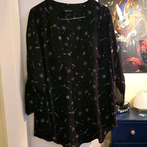 Harry Potter Star and Wand Georgette Harper Blouse